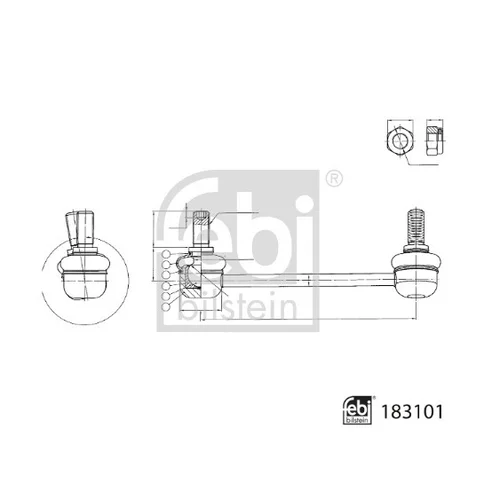 Tyč/Vzpera stabilizátora FEBI BILSTEIN 183101