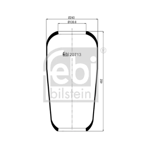 Mech pneumatického pruženia FEBI BILSTEIN 20713