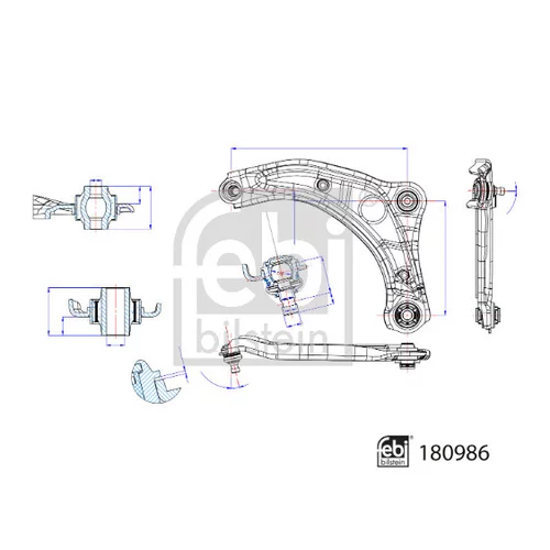 Rameno zavesenia kolies FEBI BILSTEIN 180986 - obr. 1