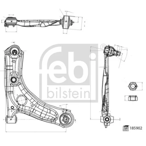 Rameno zavesenia kolies FEBI BILSTEIN 185902