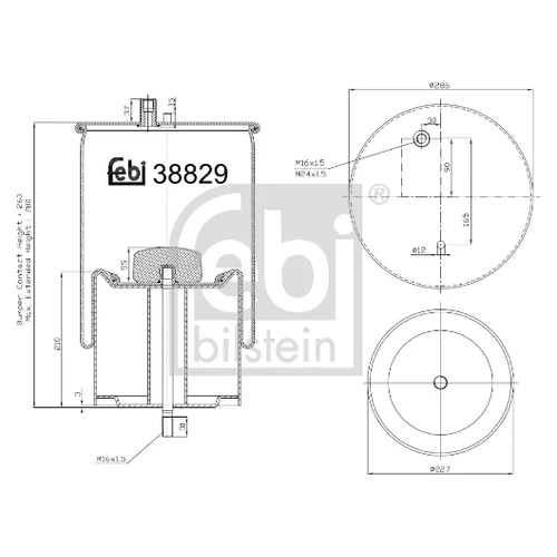 Mech pneumatického pruženia 38829 (FEBI Bilstein)