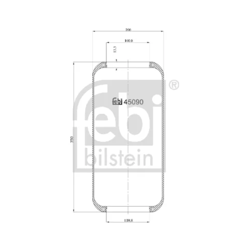 Mech pneumatického pruženia FEBI BILSTEIN 45090