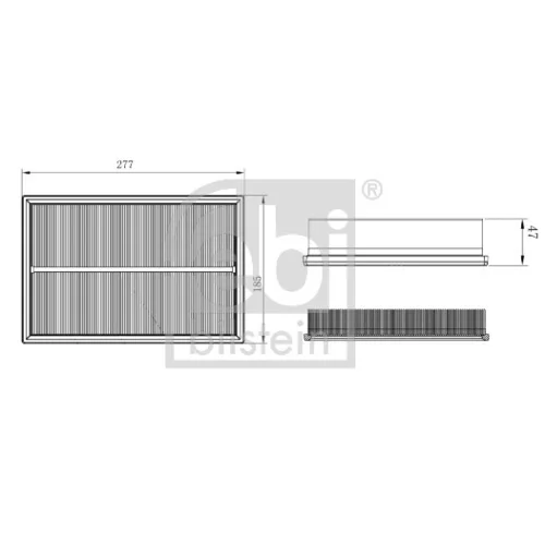 Vzduchový filter FEBI BILSTEIN 172471 - obr. 2