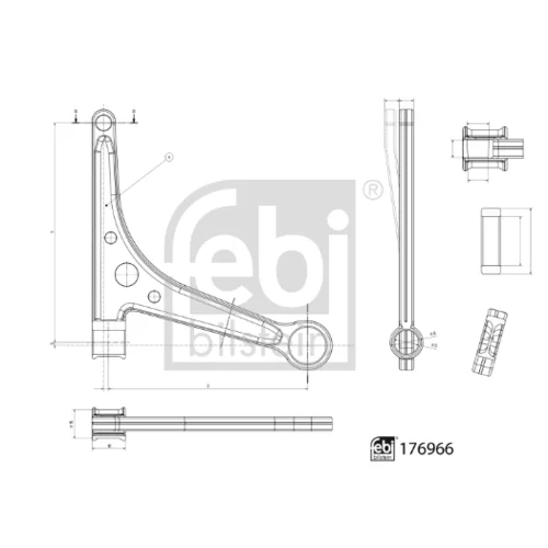 Rameno zavesenia kolies 176966 (FEBI Bilstein) - obr. 1