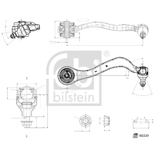 Rameno zavesenia kolies 185539 (FEBI Bilstein)