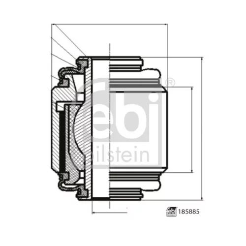 Uloženie riadenia FEBI BILSTEIN 185885