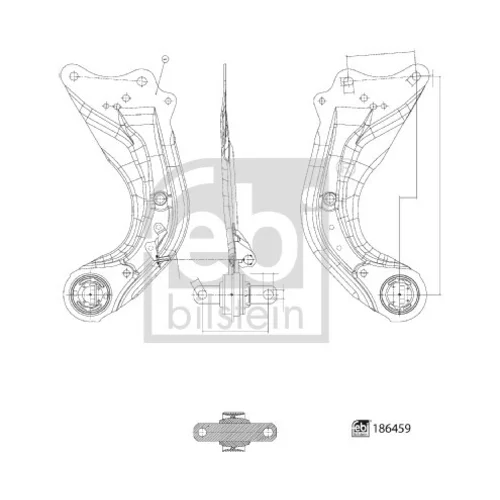 Rameno zavesenia kolies 186459 (FEBI Bilstein)