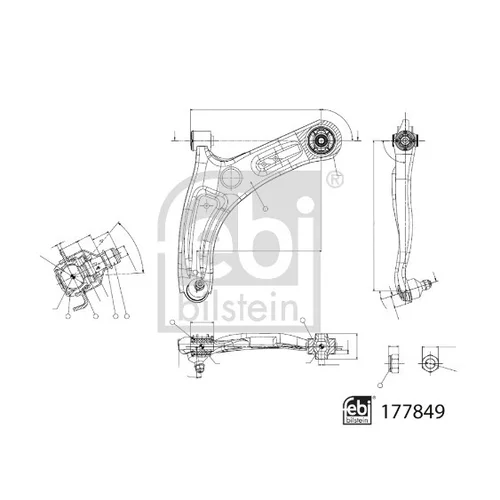 Rameno zavesenia kolies FEBI BILSTEIN 177849 - obr. 1