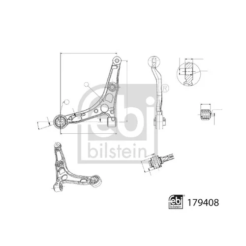 Rameno zavesenia kolies FEBI BILSTEIN 179408 - obr. 1