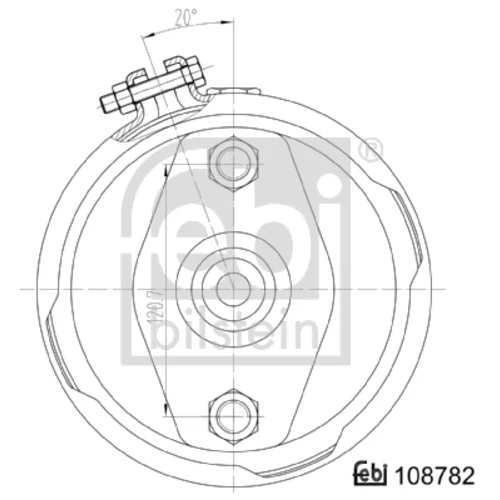 Membránový brzdový valec FEBI BILSTEIN 108782 - obr. 1