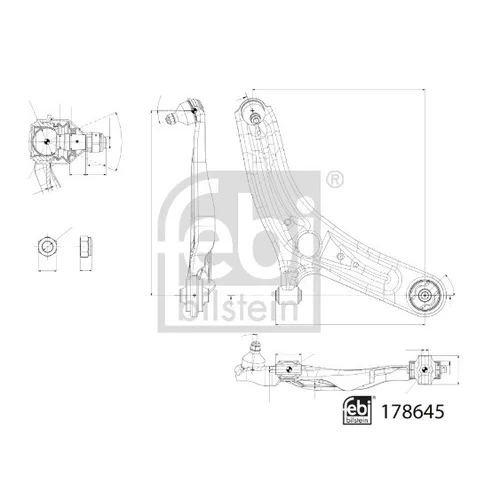 Rameno zavesenia kolies FEBI BILSTEIN 178645 - obr. 1