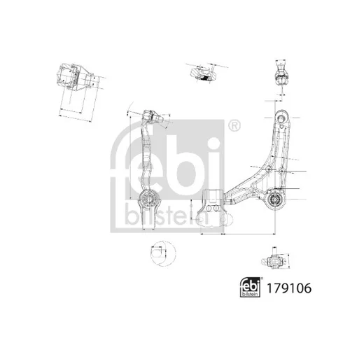 Rameno zavesenia kolies FEBI BILSTEIN 179106 - obr. 1