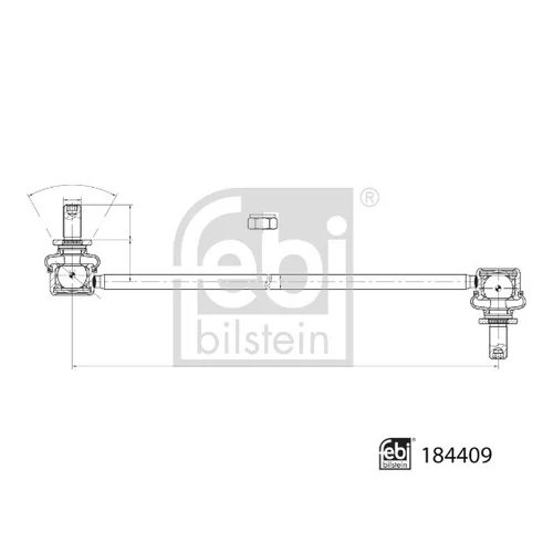 Tyč/Vzpera stabilizátora FEBI BILSTEIN 184409