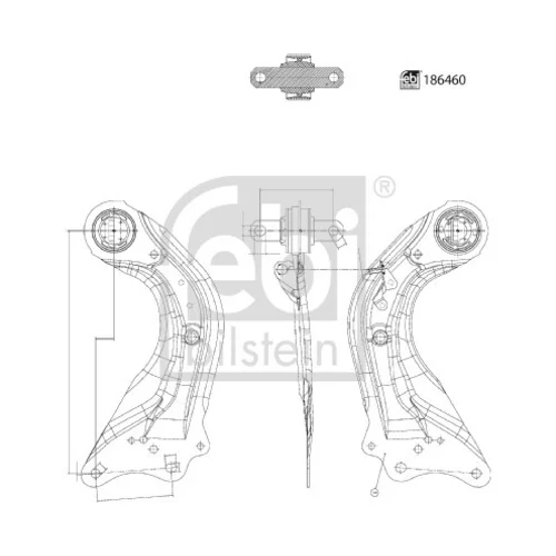 Rameno zavesenia kolies FEBI BILSTEIN 186460