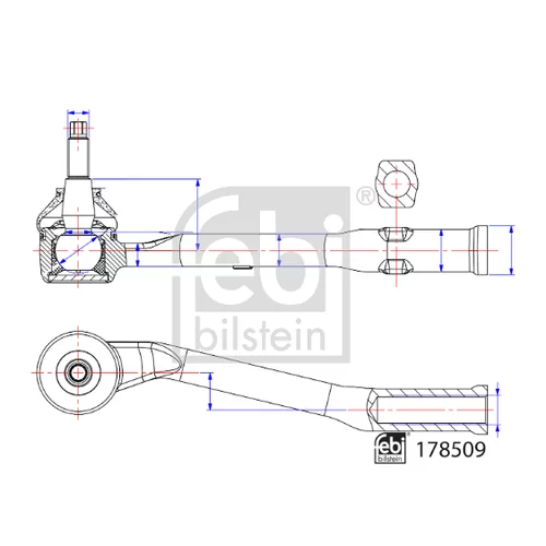 Hlava/čap spojovacej tyče riadenia 178509 (FEBI Bilstein) - obr. 2