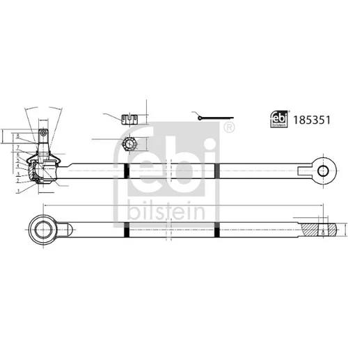 Tiahlo riadenia FEBI BILSTEIN 185351