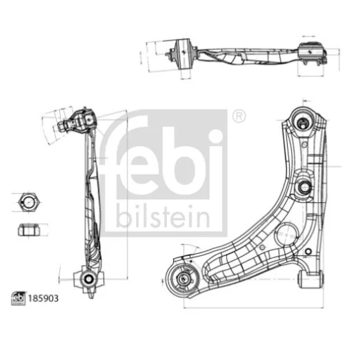 Rameno zavesenia kolies FEBI BILSTEIN 185903