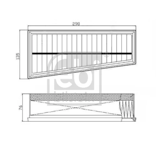 Vzduchový filter 172765 (FEBI Bilstein) - obr. 2