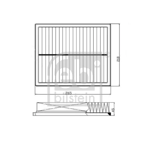 Vzduchový filter FEBI BILSTEIN 172767 - obr. 1