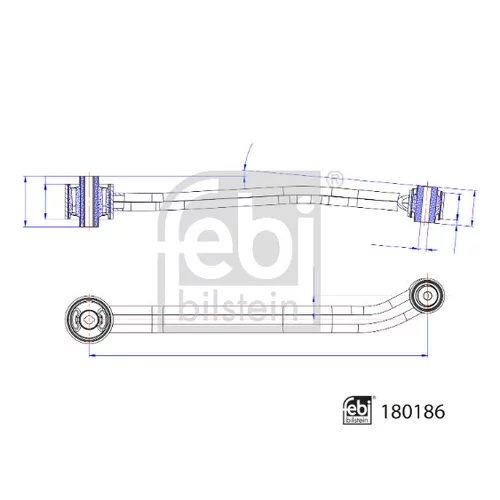 Rameno zavesenia kolies FEBI BILSTEIN 180186 - obr. 2