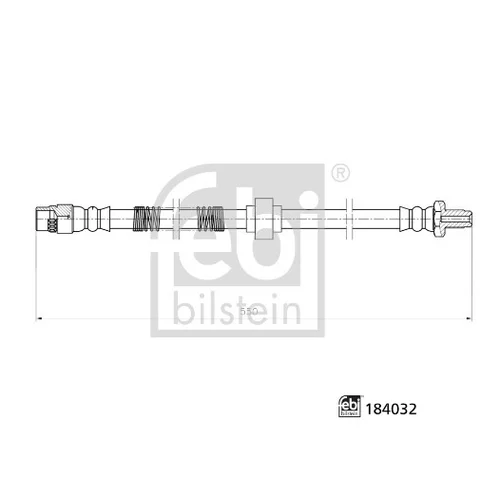 Brzdová hadica FEBI BILSTEIN 184032 - obr. 1