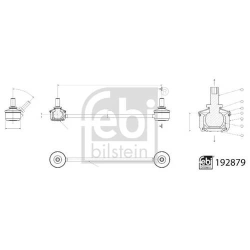 Tyč/Vzpera stabilizátora FEBI BILSTEIN 192879