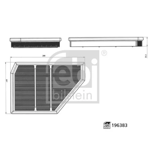 Vzduchový filter FEBI BILSTEIN 196383