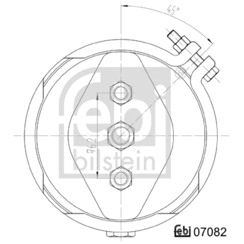 Membránový brzdový valec FEBI BILSTEIN 07082 - obr. 1