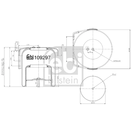 Mech pneumatického pruženia FEBI BILSTEIN 109297