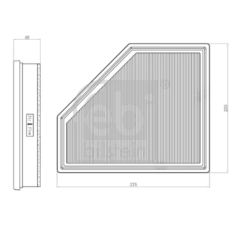 Vzduchový filter FEBI BILSTEIN 173461 - obr. 2