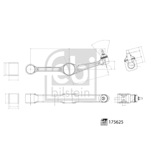 Rameno zavesenia kolies FEBI BILSTEIN 175625 - obr. 2