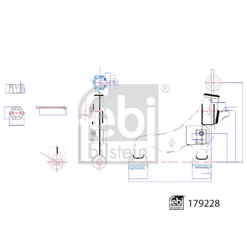 Rameno zavesenia kolies FEBI BILSTEIN 179228 - obr. 2