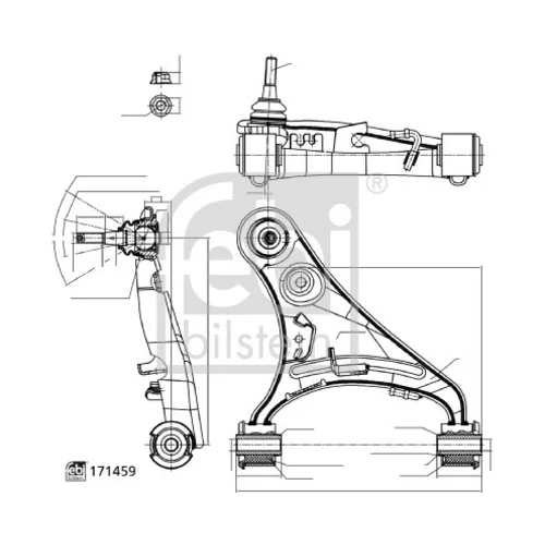 Rameno zavesenia kolies FEBI BILSTEIN 185763