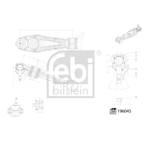 Rameno zavesenia kolies FEBI BILSTEIN 196045