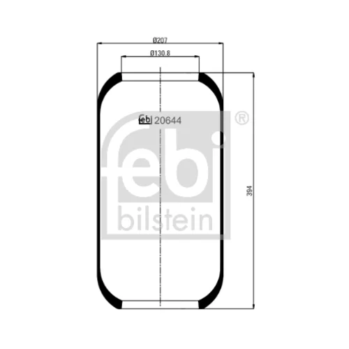 Mech pneumatického pruženia FEBI BILSTEIN 20644