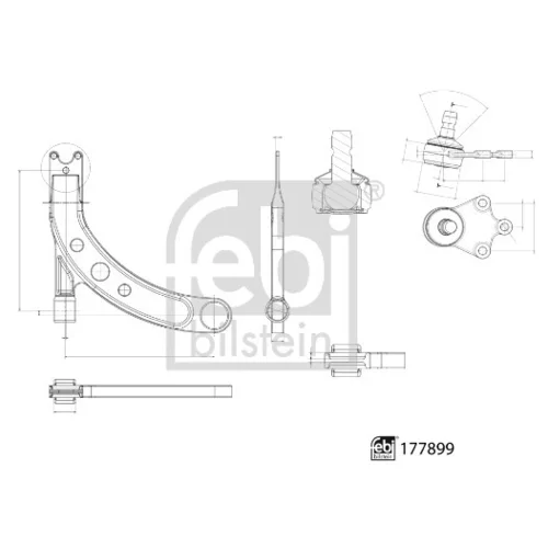 Rameno zavesenia kolies FEBI BILSTEIN 177899 - obr. 1