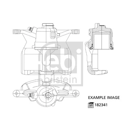 Brzdový strmeň FEBI BILSTEIN 182341