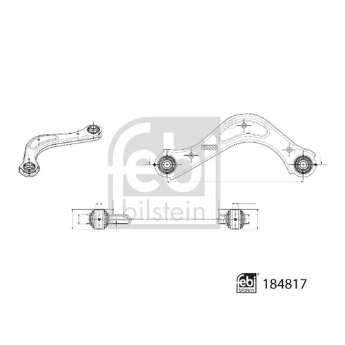 Rameno zavesenia kolies 184817 (FEBI Bilstein) - obr. 2