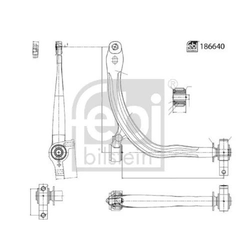 Rameno zavesenia kolies FEBI BILSTEIN 186640