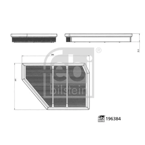 Vzduchový filter FEBI BILSTEIN 196384