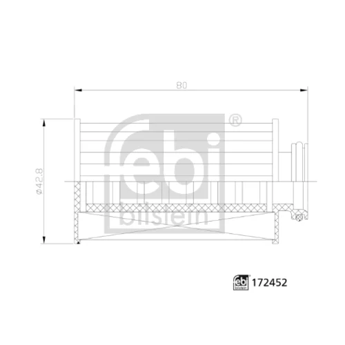 Filter močoviny FEBI BILSTEIN 172452 - obr. 1