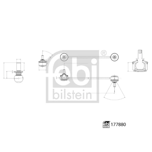 Tyč/Vzpera stabilizátora FEBI BILSTEIN 177880 - obr. 1