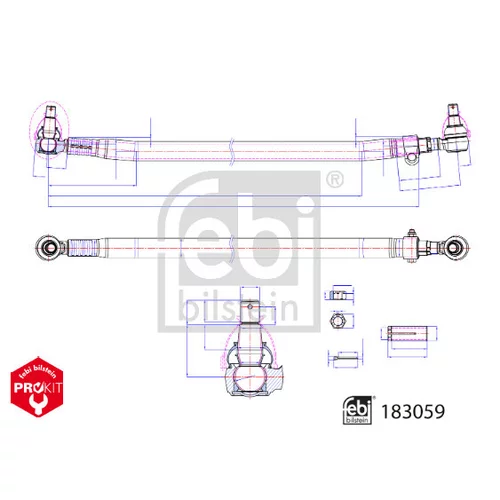 Spojovacia tyč riadenia FEBI BILSTEIN 183059