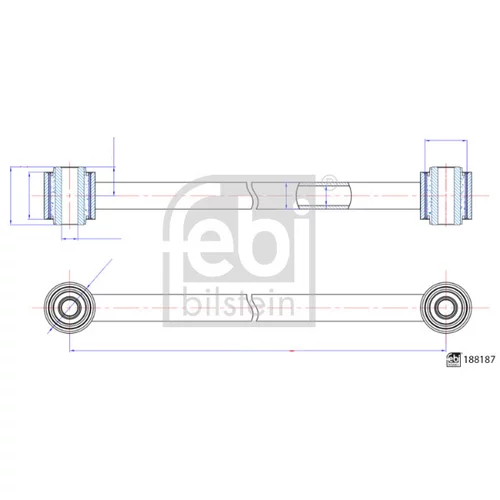 Tyč/Vzpera zavesenia kolies FEBI BILSTEIN 188187
