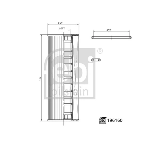 Olejový filter FEBI BILSTEIN 196160