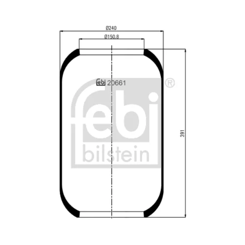 Mech pneumatického pruženia FEBI BILSTEIN 20661