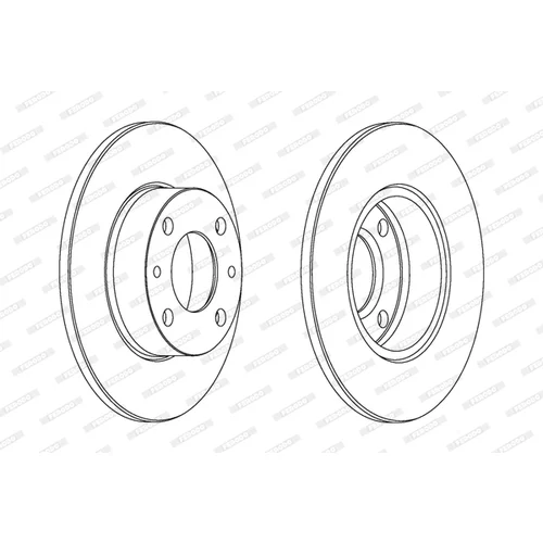 Brzdový kotúč FERODO DDF083 - obr. 2