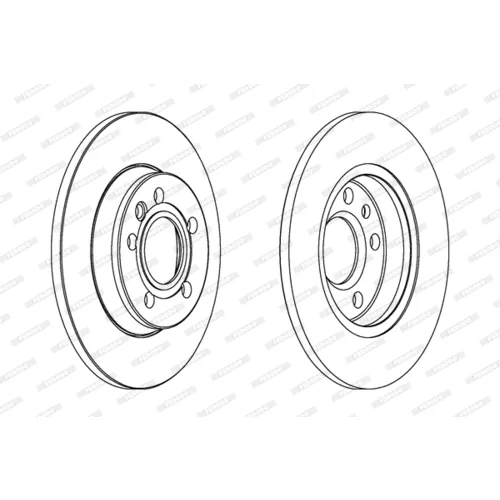 Brzdový kotúč FERODO DDF1012C - obr. 2