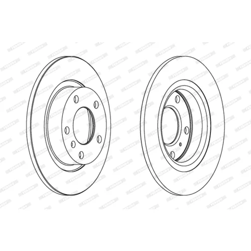 Brzdový kotúč FERODO DDF1651C