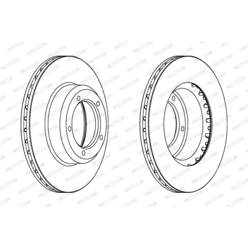 Brzdový kotúč FERODO DDF262 - obr. 2